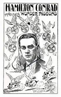 Images Dated 26th April 2021: Hamilton Conrad and His Wonder Pigeons Date: early 20th century