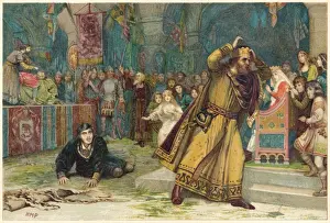 Hamlet Prints: Hamlet Play Scene