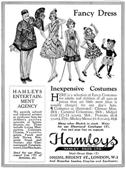 Hamleys Fancy Dress costume advertisement