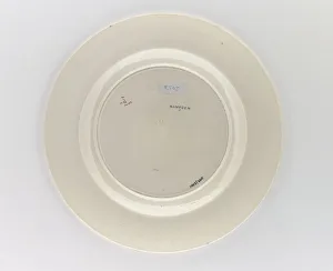 Dresser Gallery: Hampden dinner plate, reverse