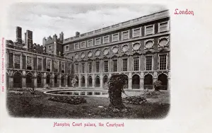 Cloisters Prints: Hampton Court Palace - The Courtyard, London