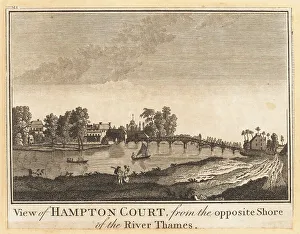 Alexander Hogg Prints: Hampton Court Palace on the River Thames, 1784