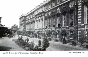 Images Dated 15th August 2012: Hampton Court, South Front and Orangery