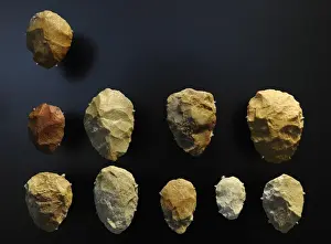 Lithic Prints: Hand axes of quartzite. Petite Lande, France. Mousterian Cul