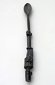 Images Dated 2nd August 2010: Hand-carved WWI African Black Wood Askari soldier - spoon
