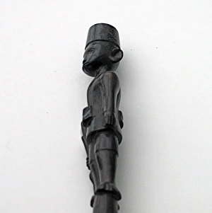 Images Dated 2nd August 2010: Hand-carved WWI African Black Wood Askari soldier - spoon