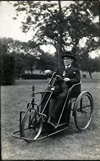 Aged Prints: Hand-driven Wheelchair - Invalid Carriage