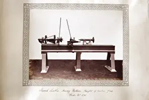 Centres Prints: Hand lathe, heavy pattern