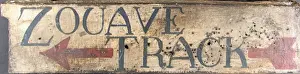 Hand-painted trench sign
