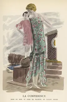 Strapless Prints: Handkerchief Hem 1924
