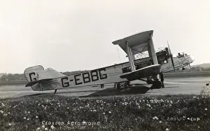 Handley Page biplane, Imperial Airways, Croydon