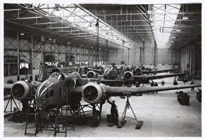 Hampden Prints: Handley Page construction, Smalesbury, Lancashire, WW2
