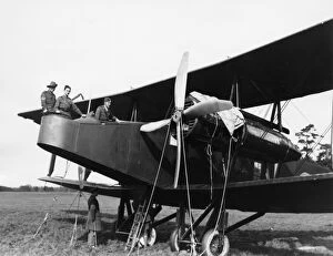 Handley Page plane, AFC Training Depot, UK, WW1