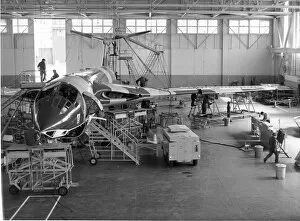 Handley Page Victor undergoing engineering work