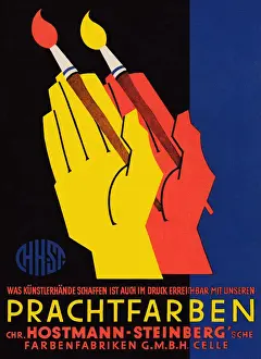 Lithographic Prints: Hands & Paintbrushes
