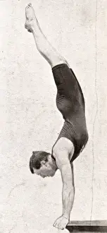 Staged Prints: Handspring dive - 1906 Olympic Games