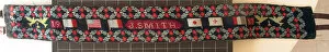 Images Dated 25th March 2011: Handwoven belt, decorated with Allied Flags with poppies