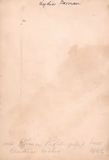Lydia Prints: Handwriting of Florence Nightingale on a Christmas card