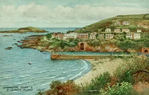 Looe Prints: Hannafore Point and St George's Island, Looe, Cornwall