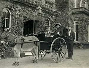 Hannah Prints: Hannah Powell-Cotton in donkey cart
