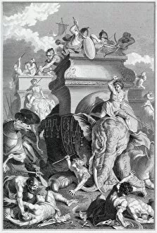 Hannibal Collection: Hannibal in battle with his war elephants