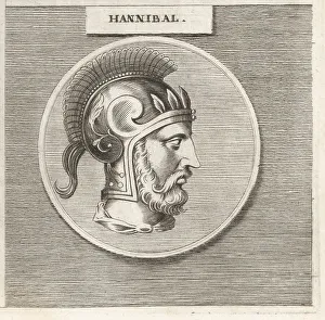 Carthaginian Prints: Hannibal, Carthaginian general, c.247-183 BC