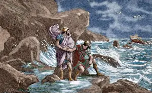 Bertrand Prints: Hanno the Navigator (c. 500 BC). Engraving. Colored