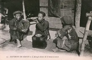 Telling Prints: Hanoi, Vietnam - A blind street fortune-teller predicting