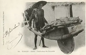Delivering Prints: Hanoi - Vietnam - Wheelbarrow driver