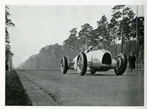 Hans von Stuck breaking the World Hour Record, Avus