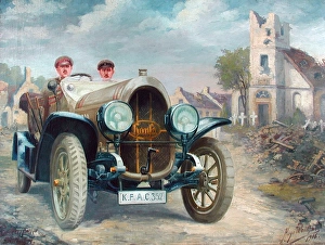 Images Dated 11th April 2008: A Hansa Renntorpedo car travelling through Poelcappelle