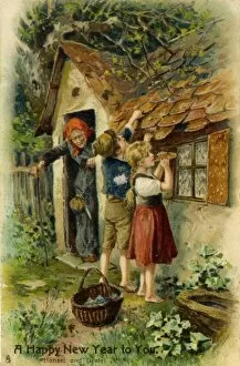Images Dated 18th July 2011: Hansel & Gretel arrive at the witchs house