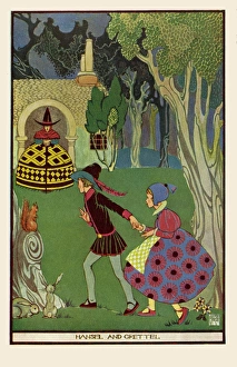 Images Dated 18th July 2011: Hansel & Gretel arrive at the witchs house