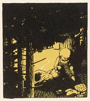 Gretel Prints: Hansel & Gretel in Woods
