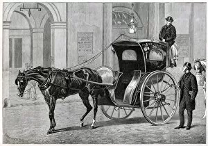 Images Dated 25th October 2019: Hansom cab 1875