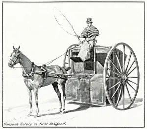 Hansom's Safety Cab as first design 1834