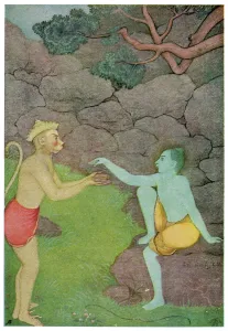 Hinduism Collection: Hanuman and Rama