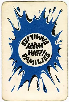 Happy Familes Playing Cards - design on back
