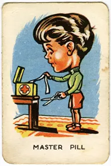 Bandage Prints: Happy Familes Playing Cards - Master Pill