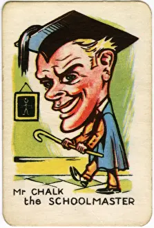 Classroom Prints: Happy Familes Playing Cards - Mr Chalk the Schoolmaster