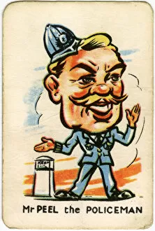 Happy Familes Playing Cards - Mr Peel the Policeman
