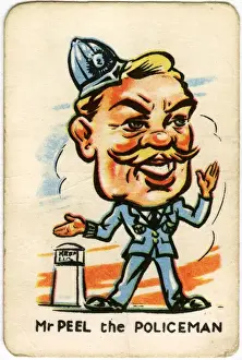 Directing Prints: Happy Familes Playing Cards - Mr Peel the Policeman