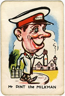 Images Dated 8th January 2016: Happy Familes Playing Cards - Mr Pint the Milkman