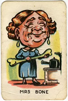 Happy Familes Playing Cards - Mrs Bone