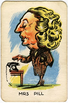 Images Dated 8th January 2016: Happy Familes Playing Cards - Mrs Pill