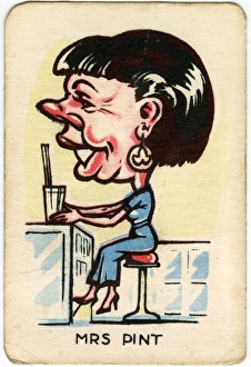 Images Dated 8th January 2016: Happy Familes Playing Cards - Mrs Pint