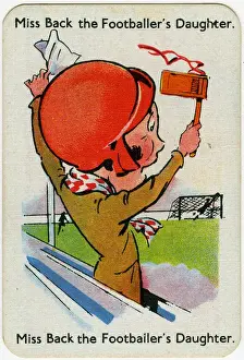 Cheering Prints: Happy Families Playing Cards - Miss Back