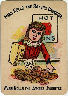Images Dated 8th January 2016: Happy Families Playing Cards - Miss Rolls
