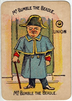 Images Dated 8th January 2016: Happy Families Playing Cards - Mr Bumble the Beadle