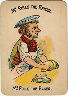 Images Dated 8th January 2016: Happy Families Playing Cards - Mr Rolls the Baker
